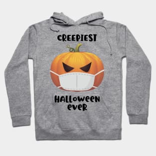 Creepiest halloween ever, pumpkin in a mask Hoodie